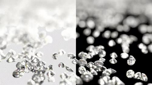 Videohive - Diamonds On Transparent Background - 38341881 - 38341881