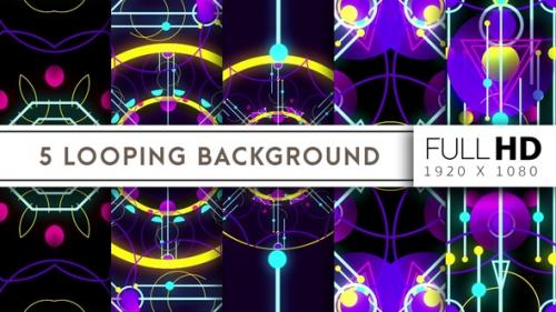 Videohive - Geometric Psychedelic Pack - 38342099 - 38342099