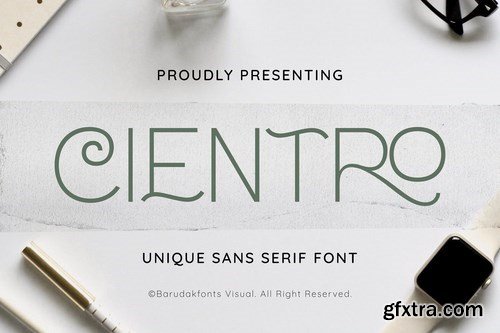 Cientro - Serif Thin Display Font