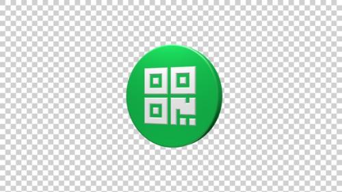 Videohive - Qr Code Icon Rotating - 38374629 - 38374629