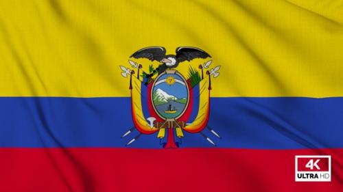 Videohive - Ecuador Flag Waving Slowly Looped - 38380584 - 38380584