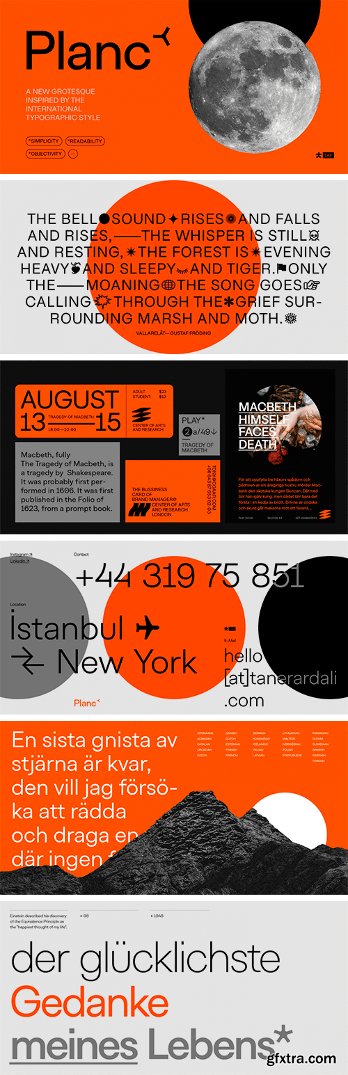 Planc Font Family