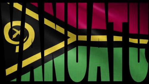 Videohive - Vanuatu Flag Into Country Name - 38342602 - 38342602