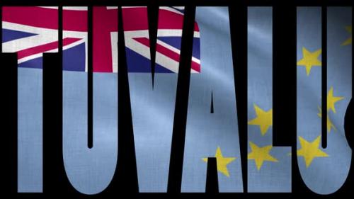 Videohive - Tuvalu Flag Into Country Name - 38342605 - 38342605