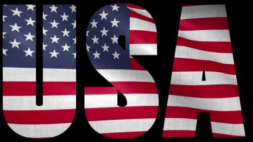 Videohive - USA Flag Into Country Name - 38342608 - 38342608