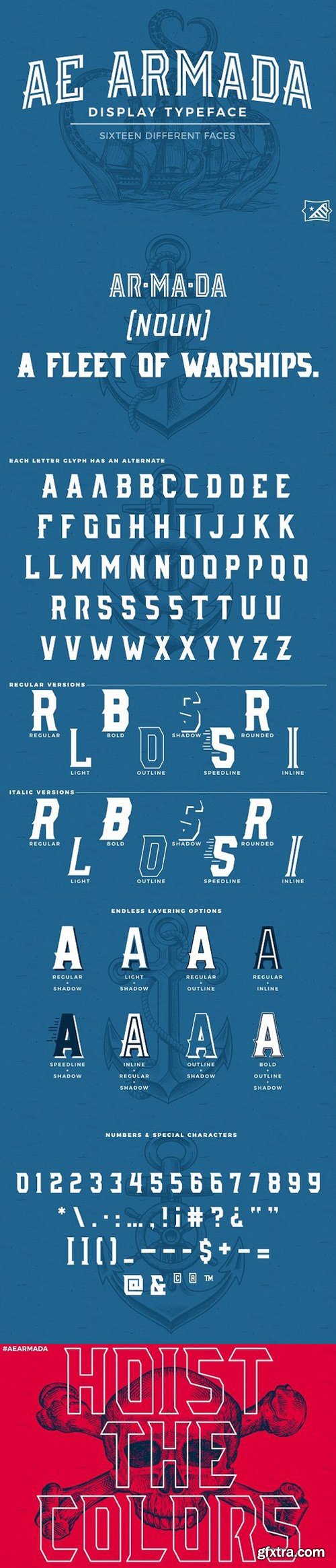 AE Armada Display Typeface