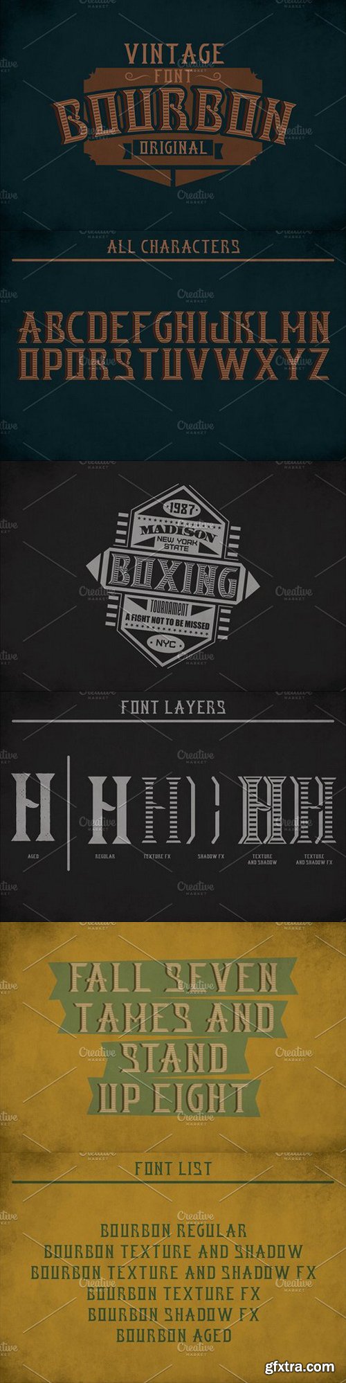 Bourbon Label Typeface