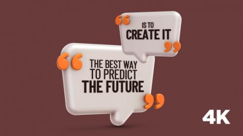 Videohive - Inspirational Quote: The best way to predict your future is to create it - 38354365 - 38354365