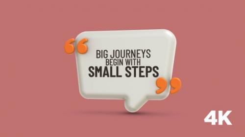 Videohive - Inspirational Quote: Big journeys begin with small steps - 38354366 - 38354366