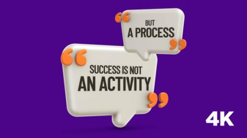 Videohive - Inspirational Quote: success is not an activity but a process - 38354388 - 38354388