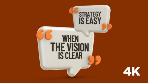 Videohive - Inspirational Quote: when the vision is clear strategy is easy - 38354389 - 38354389