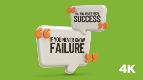 Videohive - Inspirational Quote: if you never know failure you will never know success - 38354392 - 38354392
