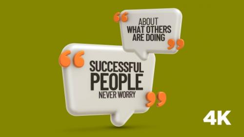 Videohive - Inspirational Quote: Successful People Never Worry About What Others Are Doing - 38354396 - 38354396