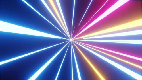 Videohive - Colorful Neon Light VJ Loop - 38356911 - 38356911