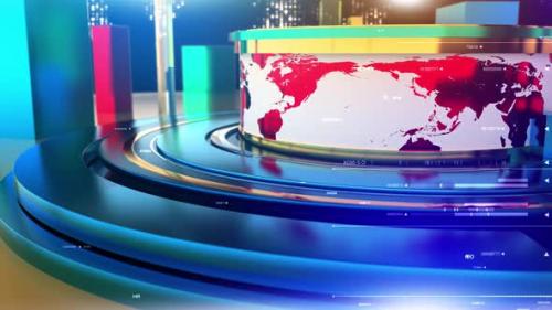 Videohive - Broadcast News Background Loop 2 - 38314211 - 38314211