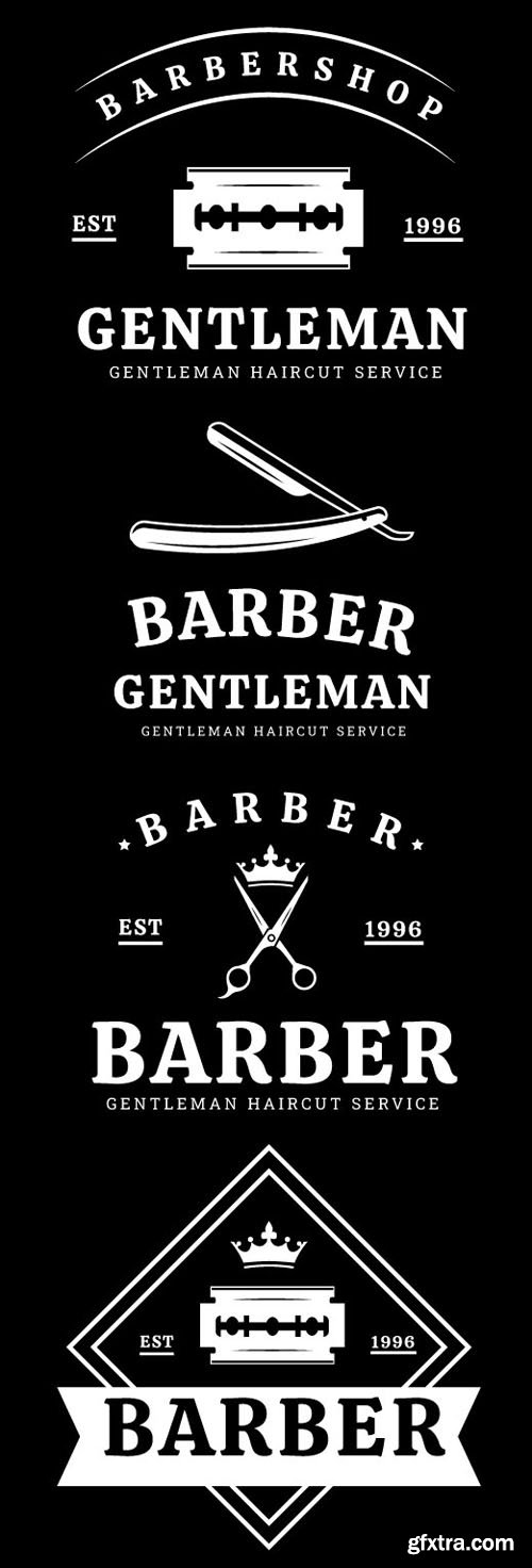 Barbershop Badges for Illustrator