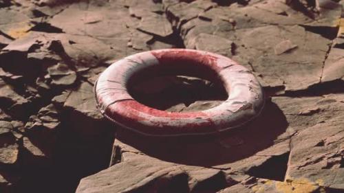 Videohive - Very Old Abandoned Grungy Lifebuoy - 38330231 - 38330231