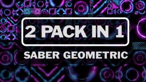 Videohive - 4K Saber Geometric - 38330341 - 38330341