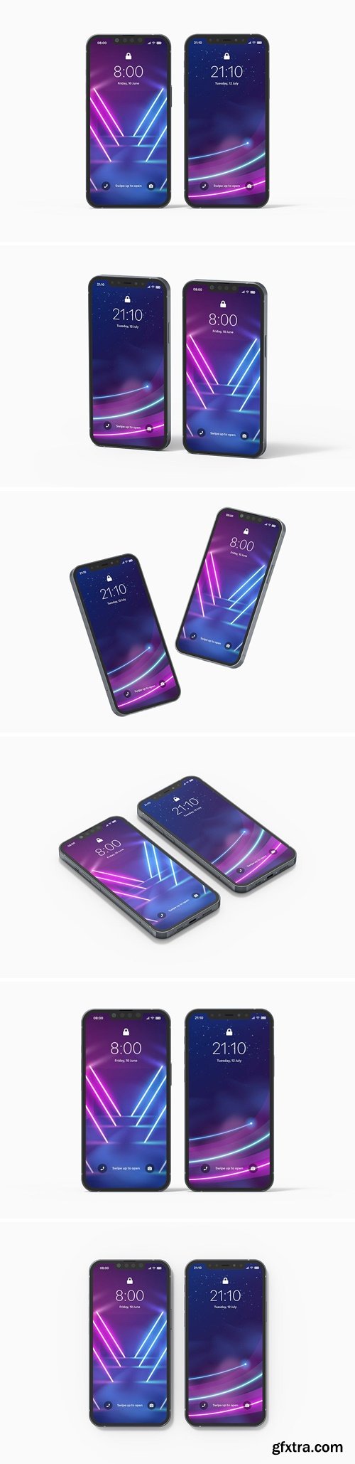 iPhone 12 & iPhone 13 Mockup YXZU37H