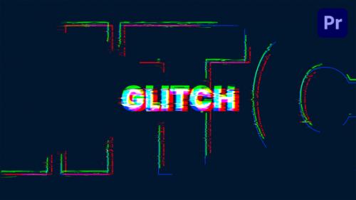 Videohive - Glitch Text Intro | Mogrt - 38381854 - 38381854