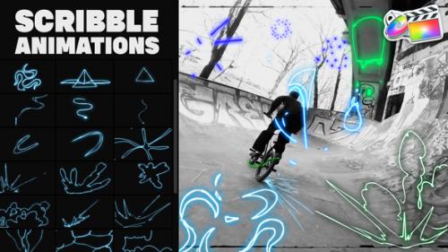 Videohive - Abstract Scribble Animations for FCPX - 38412905 - 38412905