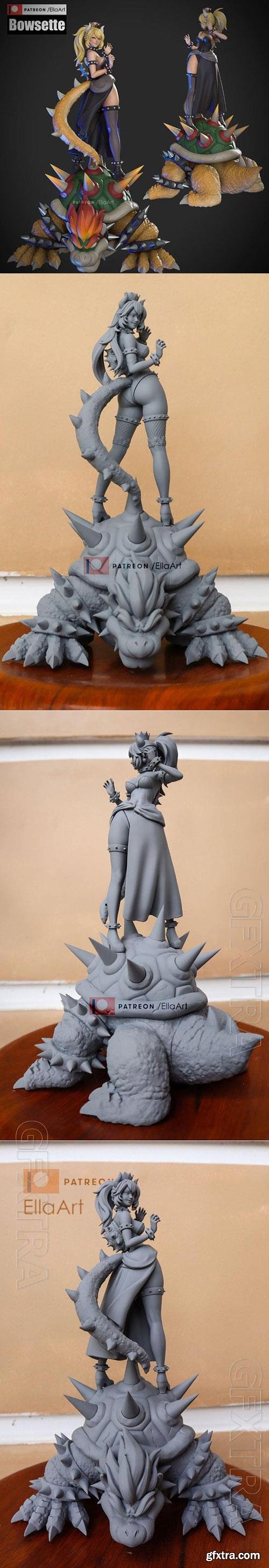 Bowsette 3D Print Model 