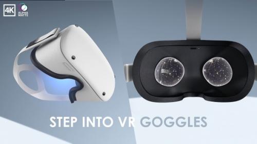 Videohive - Step Into VR Goggles 4K - 38403235 - 38403235