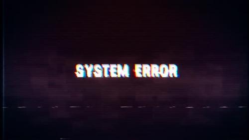 Videohive - System Error text with glitch retro effect - 38415840 - 38415840