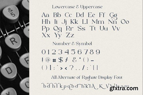 Raghate Serif New Font