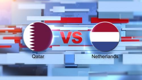 Videohive - Fifa 2022 Qatar Vs Netherlands Transition - 38428249 - 38428249