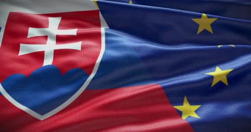 Videohive - Slovakia and EU waving flag - 38443922 - 38443922