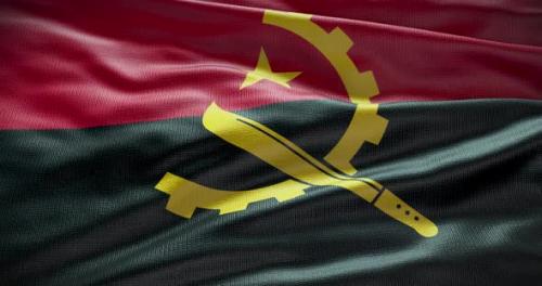 Videohive - Angola waving flag 4K - 38444313 - 38444313