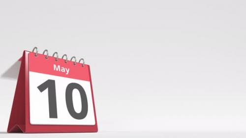 Videohive - May 11 Date on the Flip Desk Calendar Page - 38399226 - 38399226