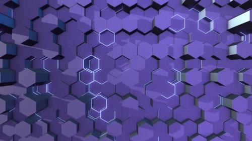 Videohive - Purple Hexagon - 38401468 - 38401468