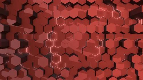 Videohive - Orange Hexagon - 38401469 - 38401469