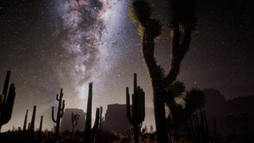 Videohive - The Milky Way Above the Utah Desert USA - 38410927 - 38410927