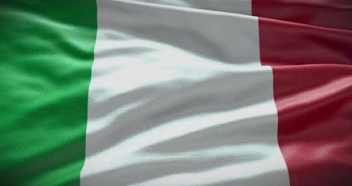 Videohive - Italy waving flag loop - 38450840 - 38450840