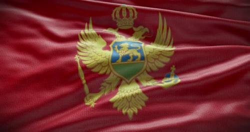 Videohive - Montenegro waving flag loop 4K - 38450841 - 38450841