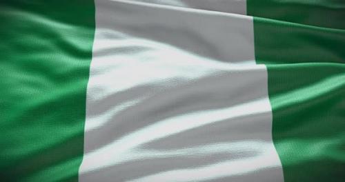 Videohive - Nigeria waving flag loop 4K - 38451569 - 38451569