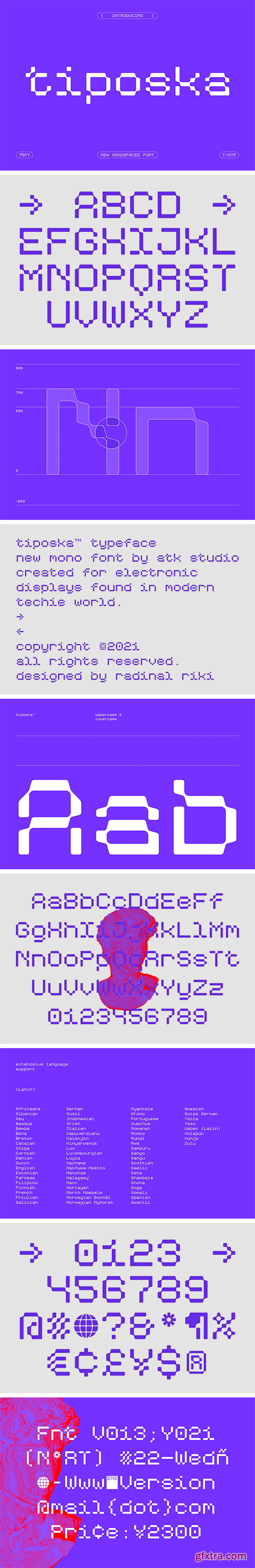 Tiposka - Monospaced Typeface