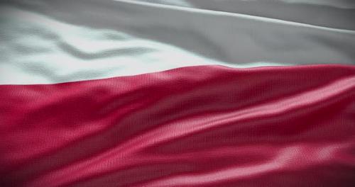 Videohive - Poland national flag waving looped 4K - 38451579 - 38451579