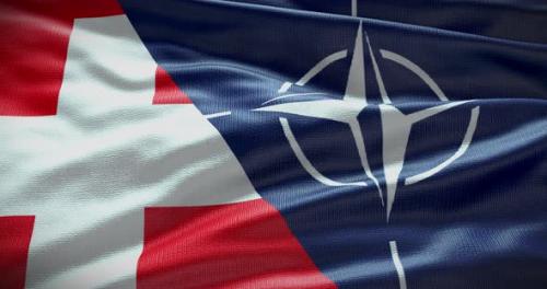 Videohive - Switzerland and NATO waving flag animation - 38455016 - 38455016