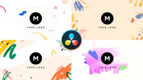 Videohive - Hand Drawn Brush Strokes Logo Pack - 37492155 - 37492155