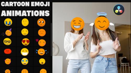 Videohive - Cartoon Emoji Animations for DaVinci Resolve - 38163750 - 38163750