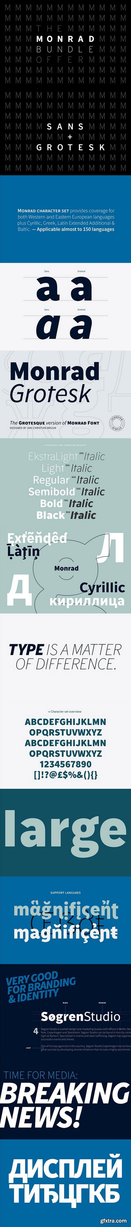 Monrad Bundle Offer - Sans + Grotesk