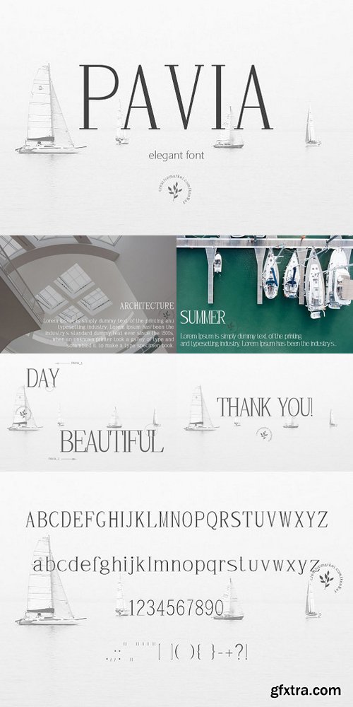 Pavia Serif Fonts