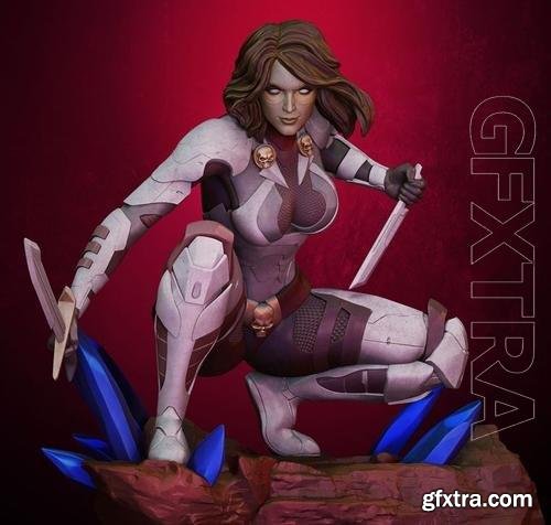 Armored Gamora Bust & Full Body 3D STL 