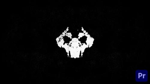 Videohive - Rorschach Ink Blots - Horror Logo | Premiere Pro - 38437377 - 38437377