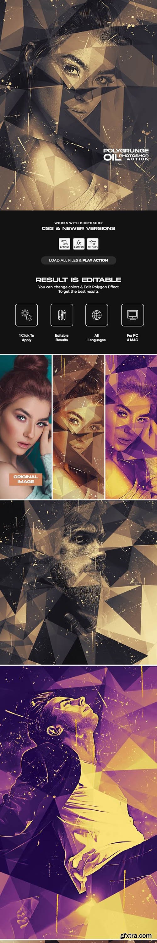 GraphicRiver - PolyGrunge Oil Photoshop Action 38367076