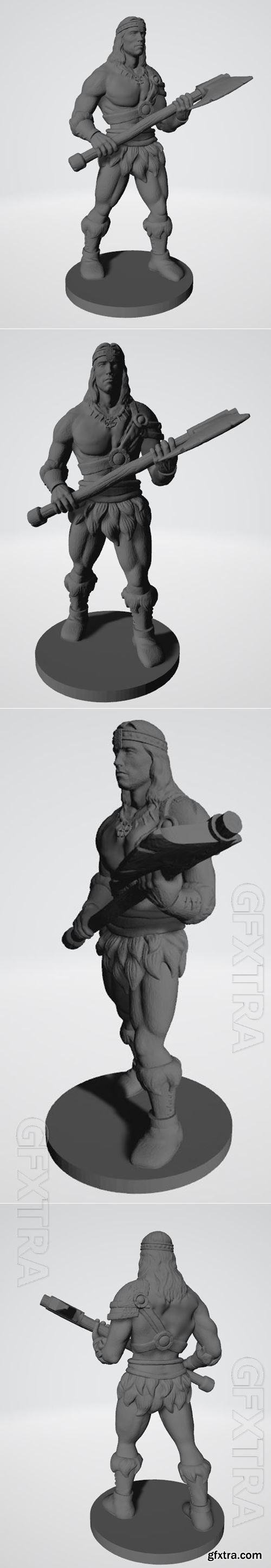 3D STL Conan the Barbarian